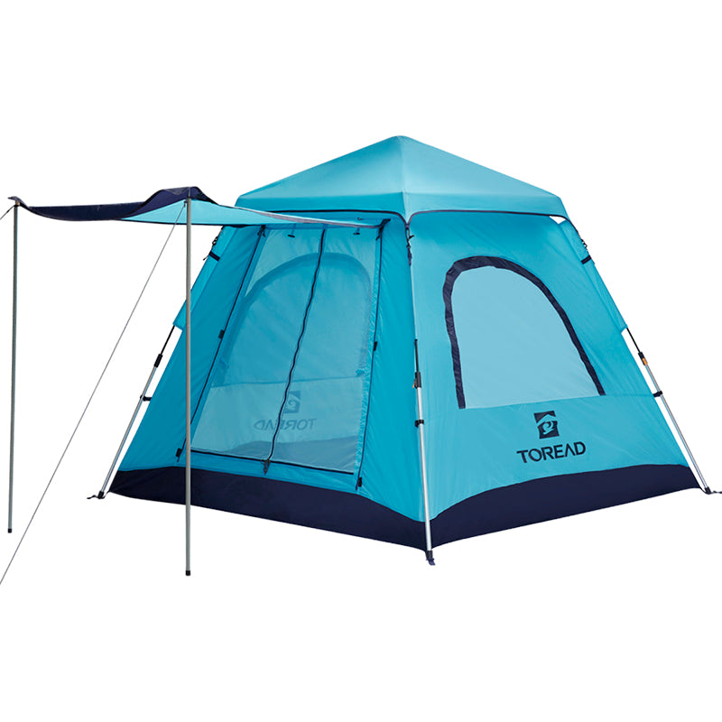 3-Person Hiking Tent with Durable 210T Fabric and Removable Rainfly