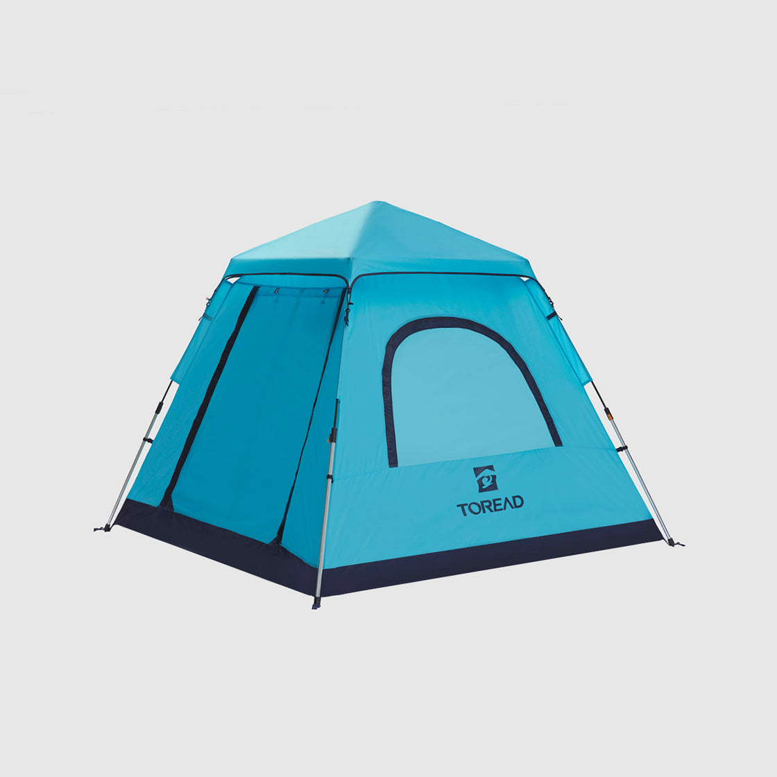 3-Person Hiking Tent with Durable 210T Fabric and Removable Rainfly