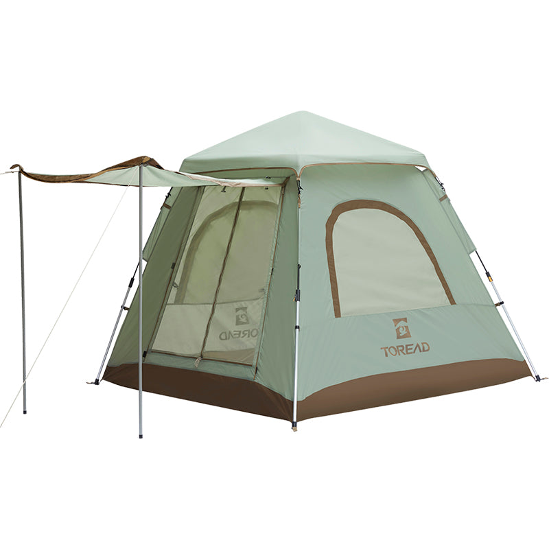 3-Person Hiking Tent with Durable 210T Fabric and Removable Rainfly