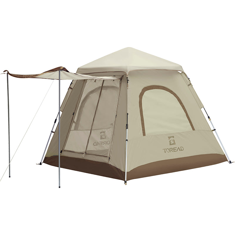 3-Person Hiking Tent with Durable 210T Fabric and Removable Rainfly
