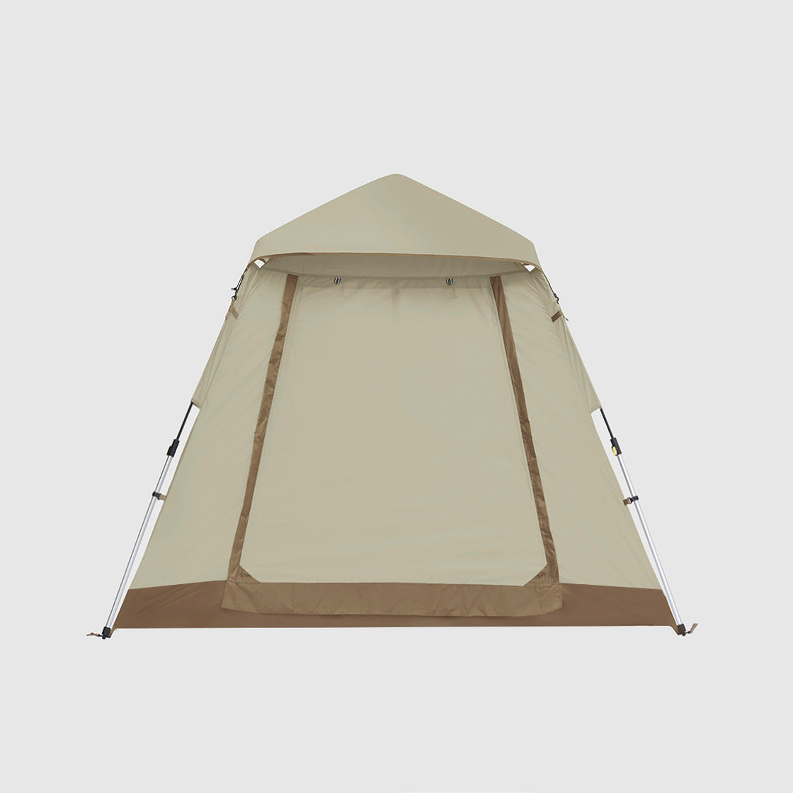 3-Person Hiking Tent with Durable 210T Fabric and Removable Rainfly
