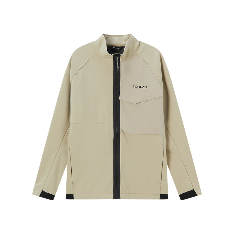 Colorblock Outdoor Jacket Men's Active Outdoor Jacket with Raglan Sleeves and Colorblock Design ...