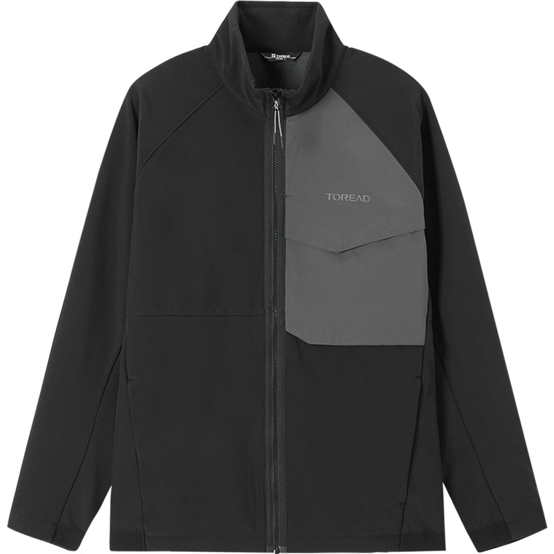 Colorblock Outdoor Jacket Men's Active Outdoor Jacket with Raglan Sleeves and Colorblock Design ...