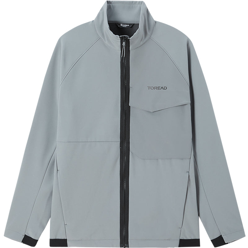Colorblock Outdoor Jacket Men's Active Outdoor Jacket with Raglan Sleeves and Colorblock Design ...