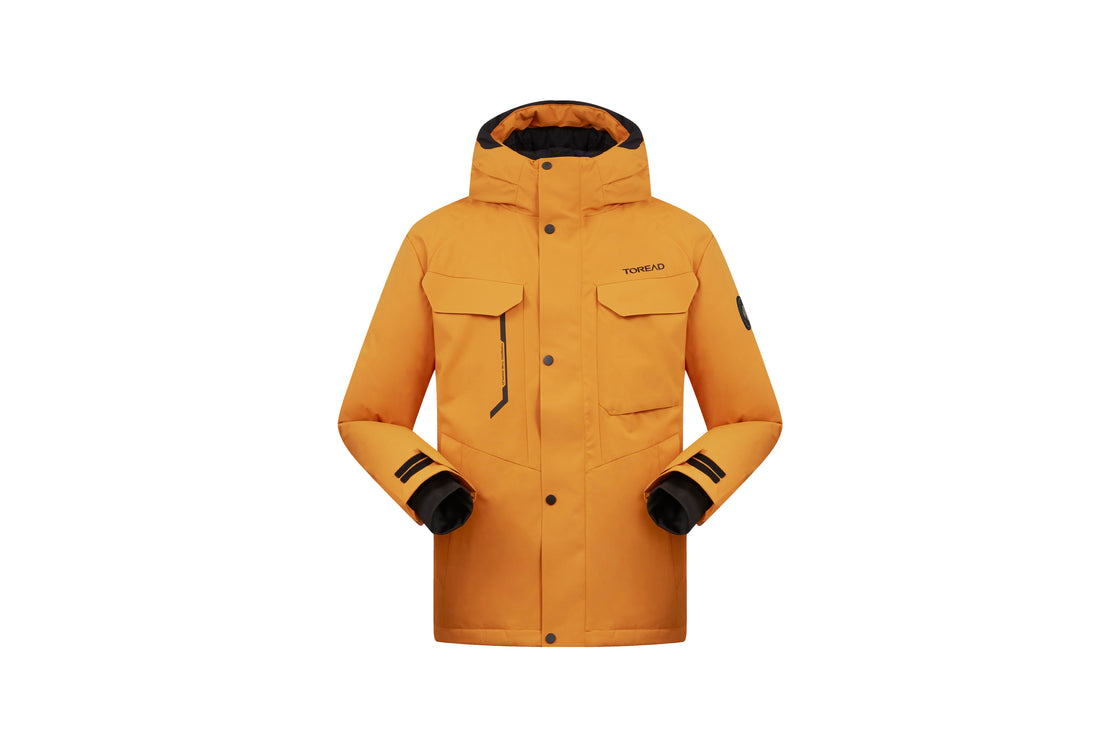 Men's Lightweight Goose Down Jacket with Anti-Static and Heat Reflection Technology