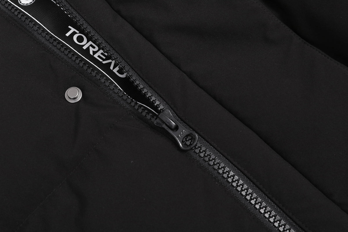 Long Down Coat with Advanced Heat Retention and Adjustable Features ...