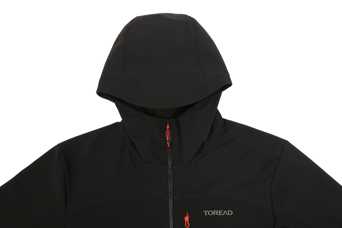 Men's Softshell Jacket Grid Texture, Weatherproof & Breathable