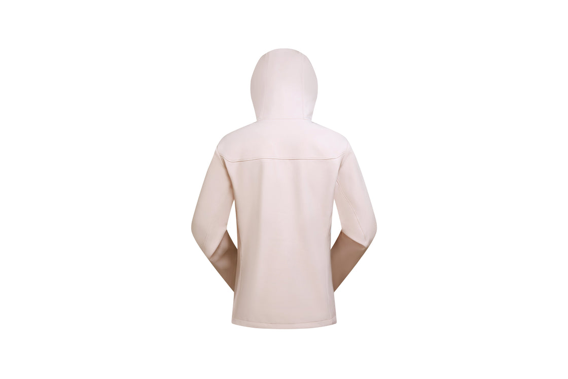 Women's Softshell Jacket Grid Texture, Reflective & Weatherproof