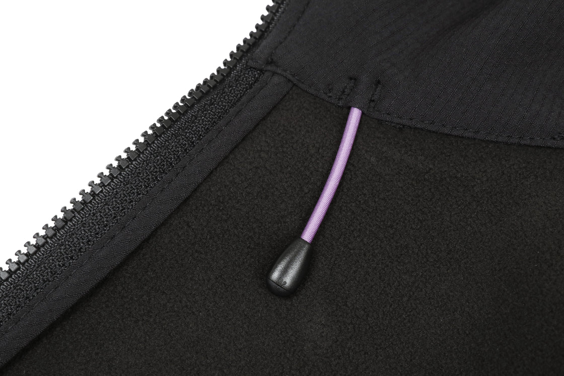 Women's Softshell Jacket Grid Texture, Reflective & Weatherproof