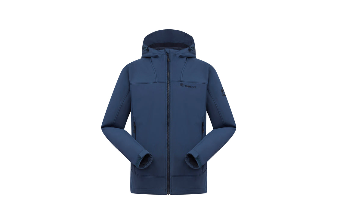 Men's technical soft shell jacket, waterproof, elastic and warm