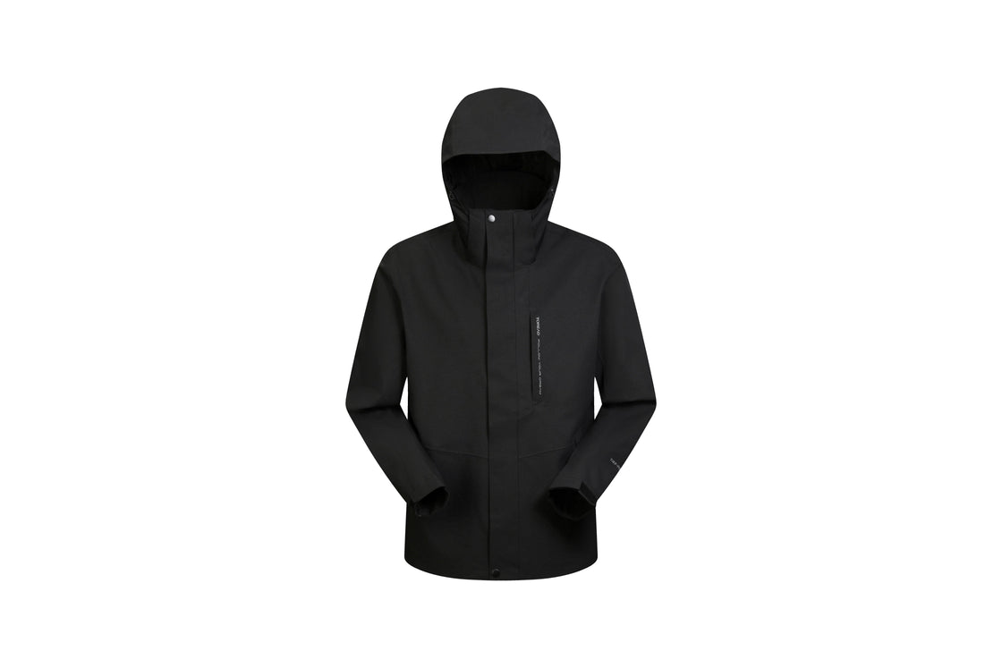 Men's Classic Jacket Detachable Hood, Weatherproof, Adjustable