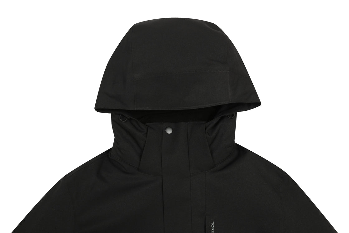 Men's Classic Jacket Detachable Hood, Weatherproof, Adjustable