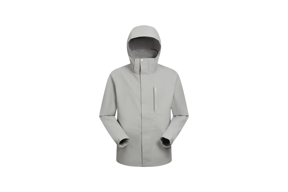Men's Classic Jacket Detachable Hood, Weatherproof, Adjustable