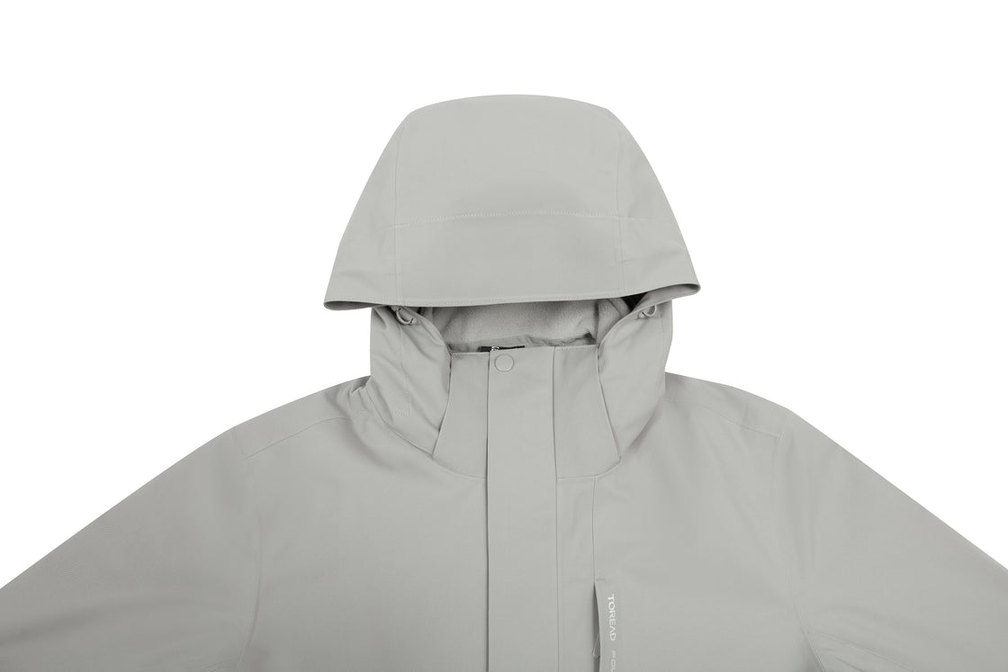 Men's Classic Jacket Detachable Hood, Weatherproof, Adjustable