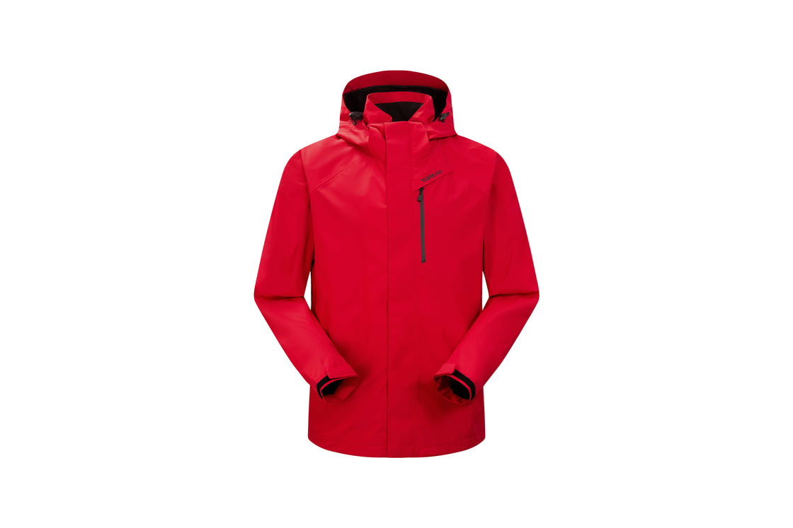 Men's Fleece-Lined Outdoor Jacket Weatherproof, Windproof, Adjustable