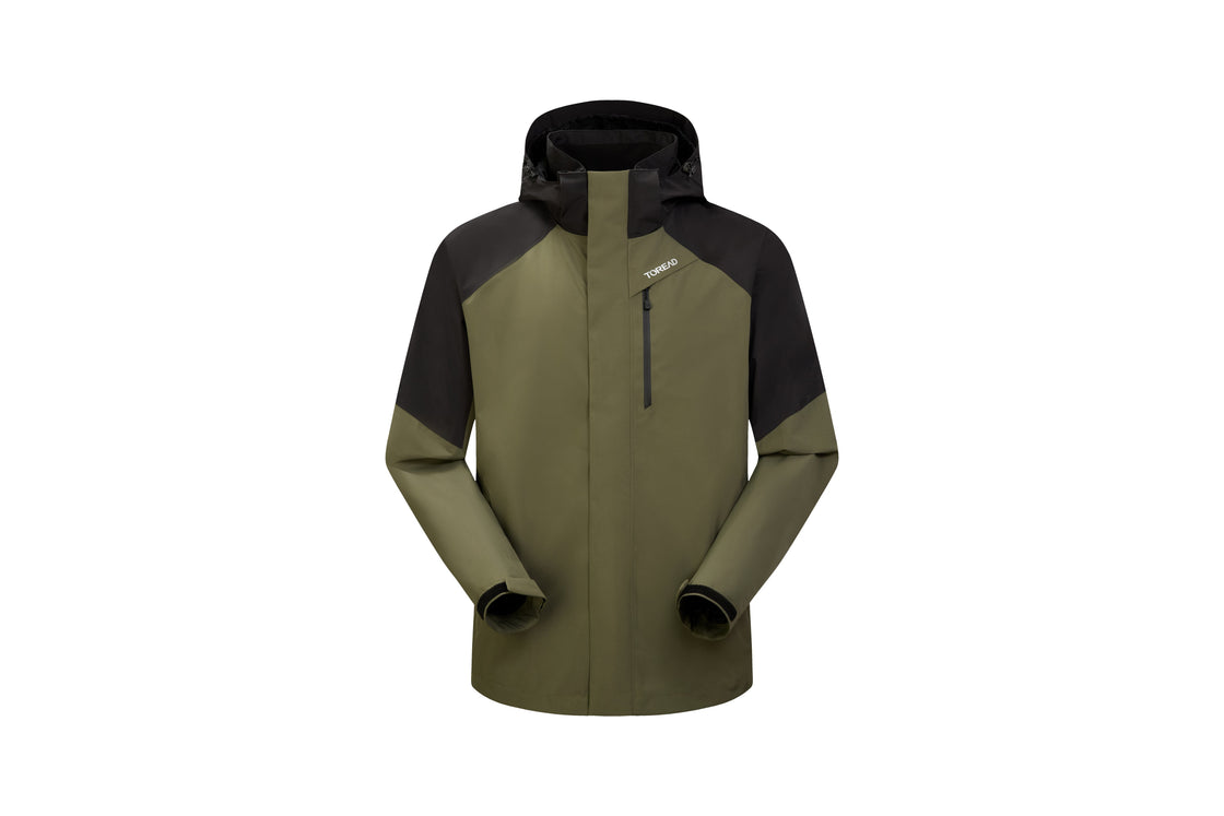 Men's Fleece-Lined Outdoor Jacket Weatherproof, Windproof, Adjustable