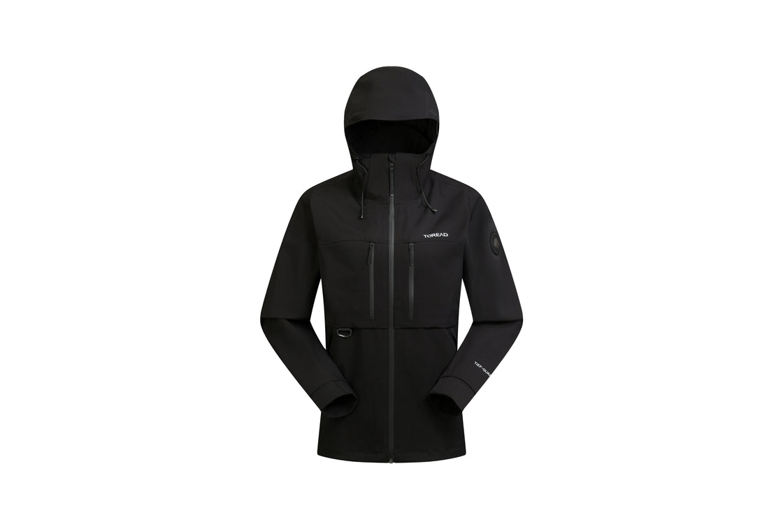 Women's Softshell Jacket Colorblock, Waterproof & Insulated